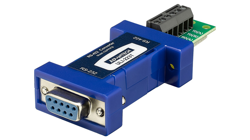 Serial Converter, RS-232 DB9 F to RS-422 TB, Port Powered